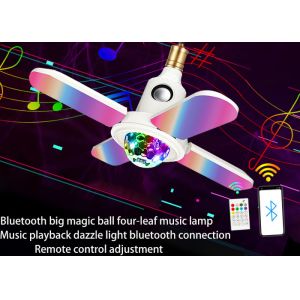Music Playing LED E27 Bluetooth Light Bulb Speaker With RGB Controller
