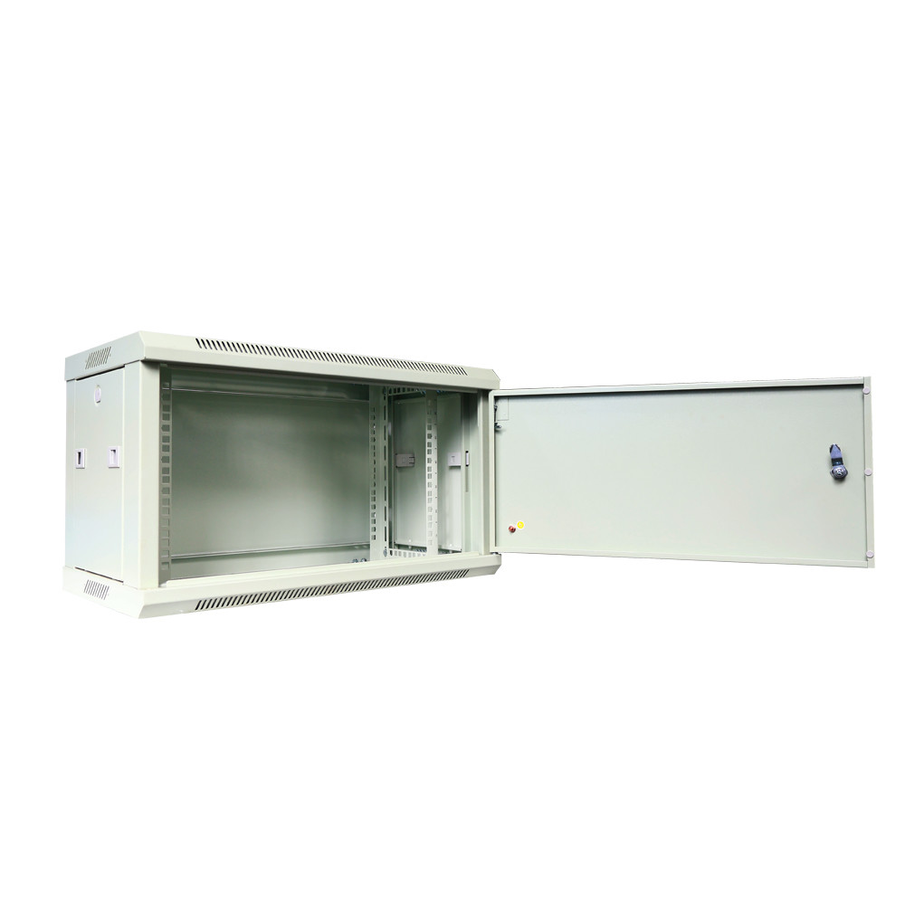 Durable 19 Inch Wall Mount Server Rack Cabinet For Network Equipment With 60kg Static Load Capacity RAL7035