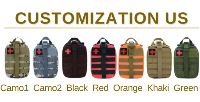 ISO13485 Safety Outdoor First Aid Kit Pouch Gear Outdoor Emergency Survival Kit