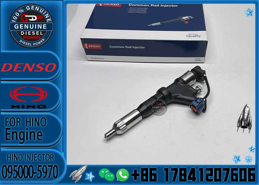 Common rail Injector 095000-5970 23910-E1380 095000-5972 23670-E0360 fuel injector for HION E13C 700 engine part injecto