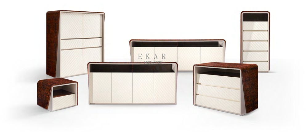 Modern Italian Design Dining Room High Gloss Veneer Sideboard W006D7