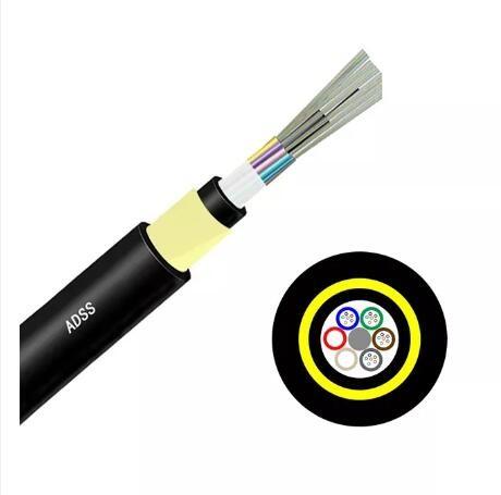 Outdoor 12 24 32 48 72 96 144 Core Communication Cable Adss G652d Fiber Optic