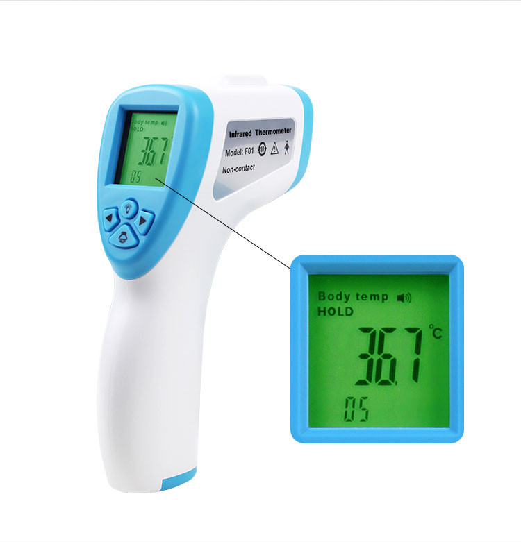 Free Sample 11 Years Manufacturers Body Medical Gun ir Non-Contact Digital Forehead Infrared Thermometer