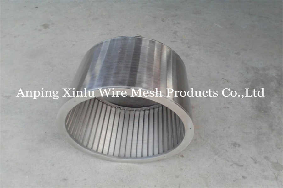 OEM V Wire Rotary Drum Screen Pipe 200 Micron Slot 620 X 600mm With Flang