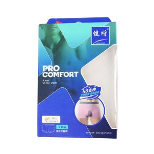  Custom Printed Cardboard Men Underwear Unhanging Hook Boxes With Window Packaging Box Manufactures
