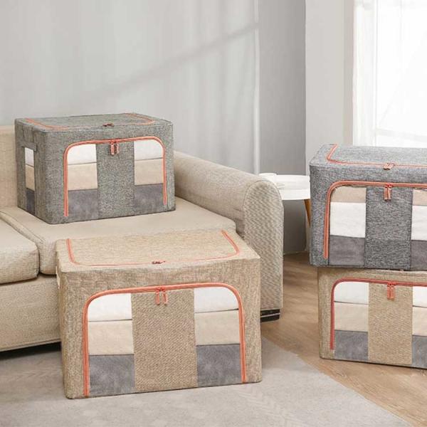 Multiscene Cube Fabric Household Storage Containers Breathable 23.6*16.5*15