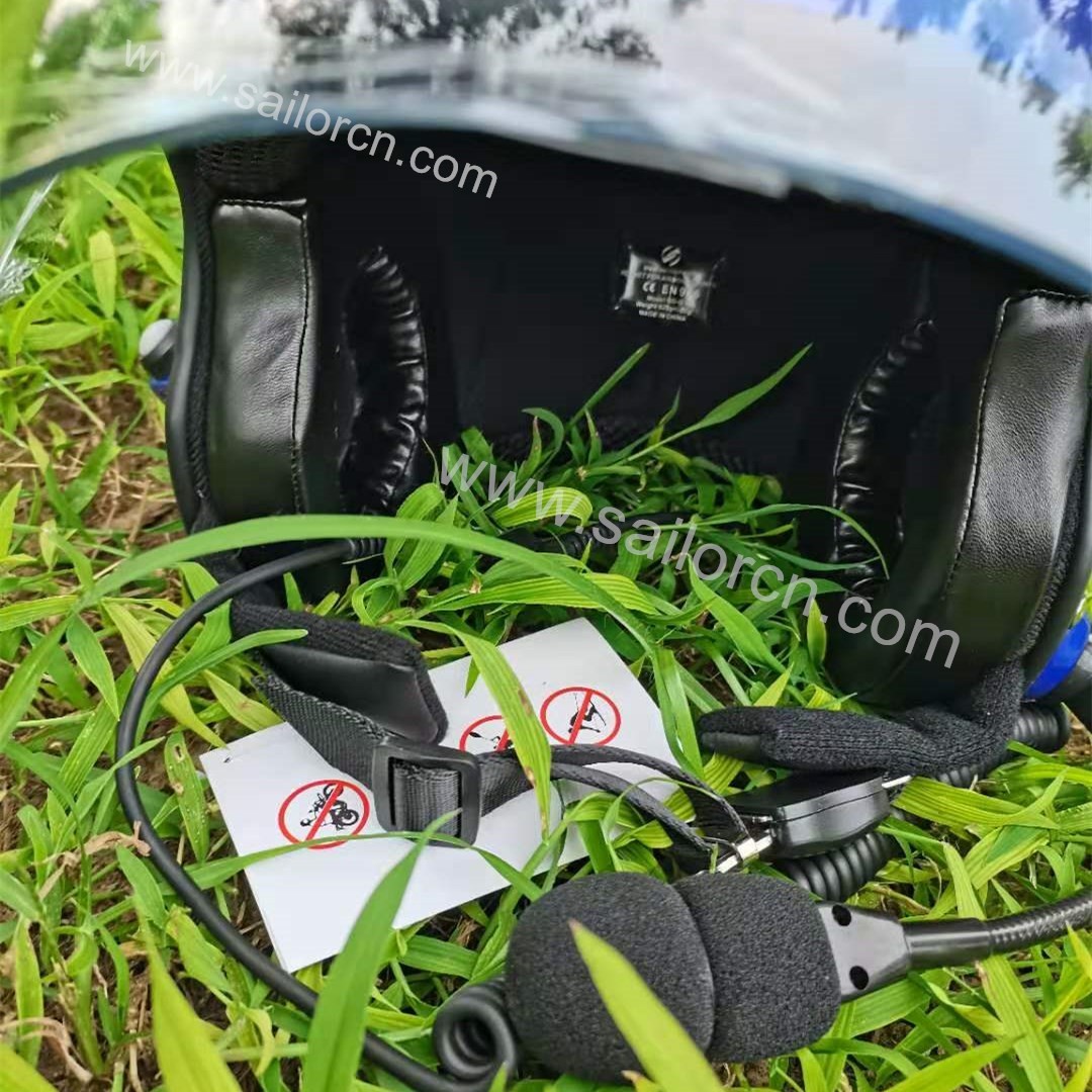 Noise cancel PPG helmet with full headset EN966 certificated Paramotor helmet China supplier