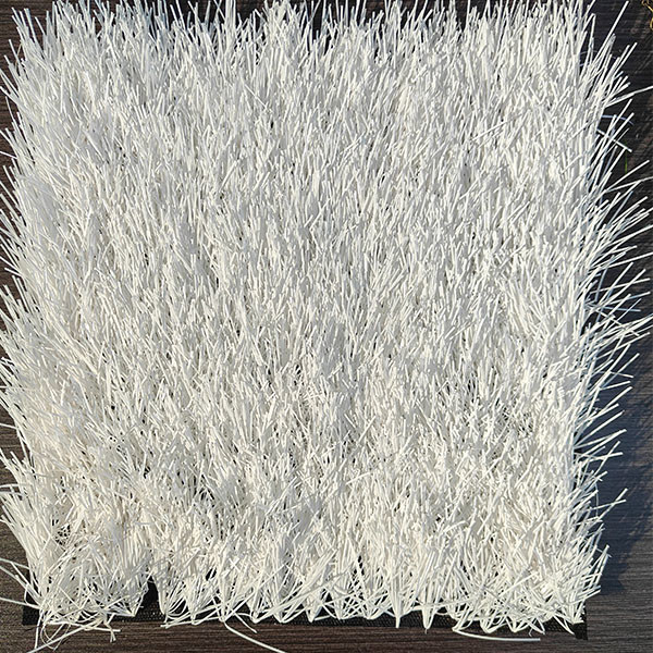 50mm Customizable Sports Artificial Grass With White Color In 5/8 Guage And 8000 Dtex