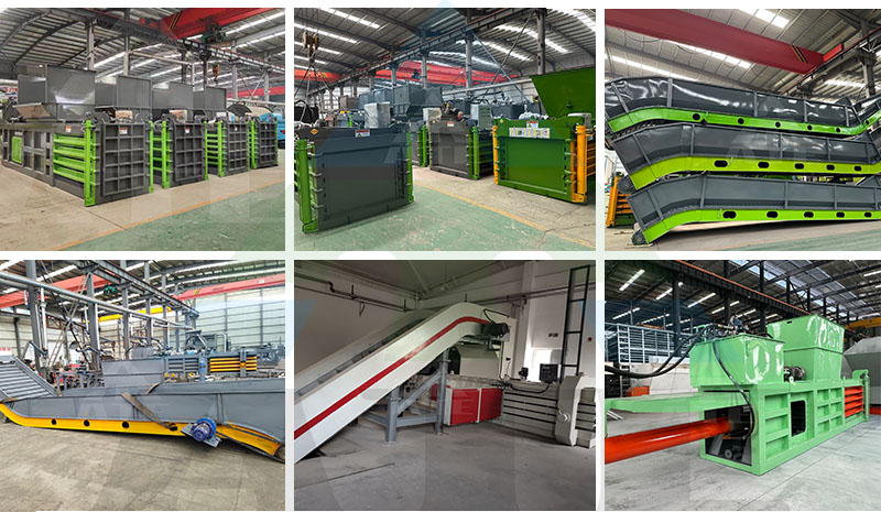 Aluminium Can Baler 100 Ton Hydraulic Press Baler Horizontal Cardboard Baler Machine