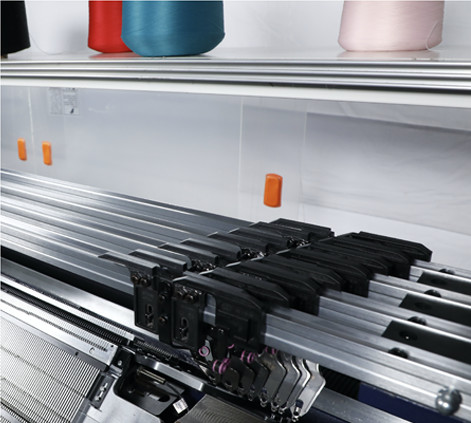 Double Carriage 14G Full Jacquard Polo Collar Knitting Machine Single System