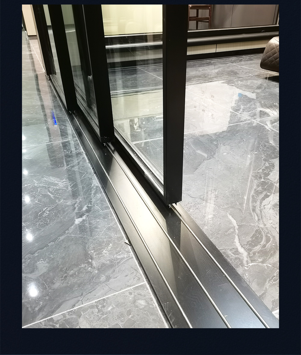 European Style Thermal Break Aluminum Sliding Glass Doors with Triplex Glass Upgrade