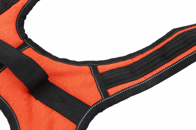 XXS-L Orange Tactical Dog Harness / Personalized No Pull Dog Harness Front Clip