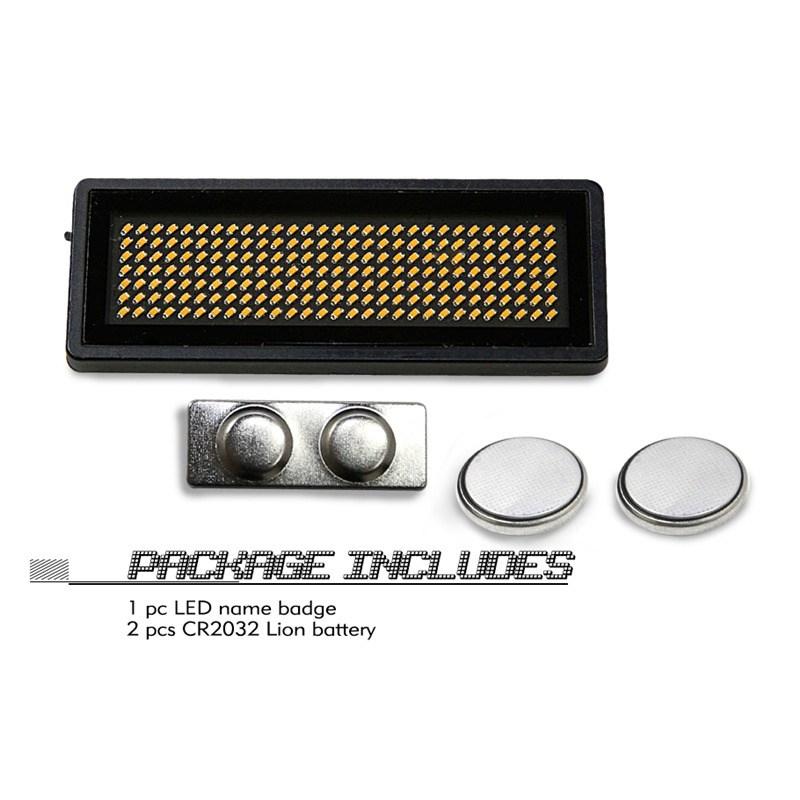 LED Name Badge Sign Yellow color B729TY
