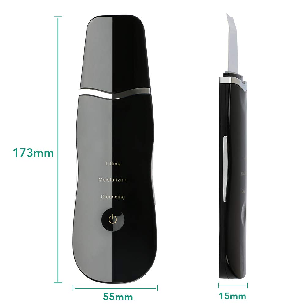 Rechargeable Ultrasonic Skin Scrubber Facial Beauty Machine Skin Peeling Shovel