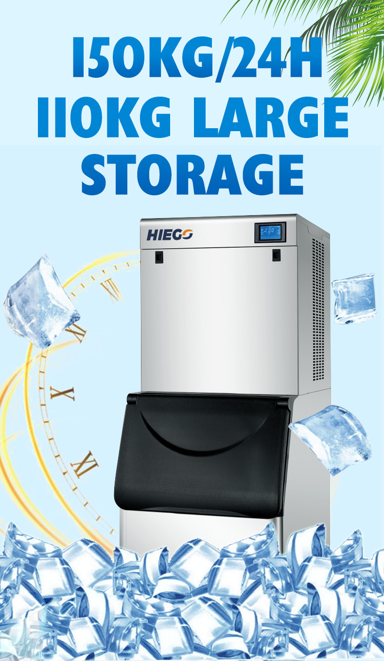 Commercial Crescent Cube Ice Maker 150kg Party Ice Block Machine