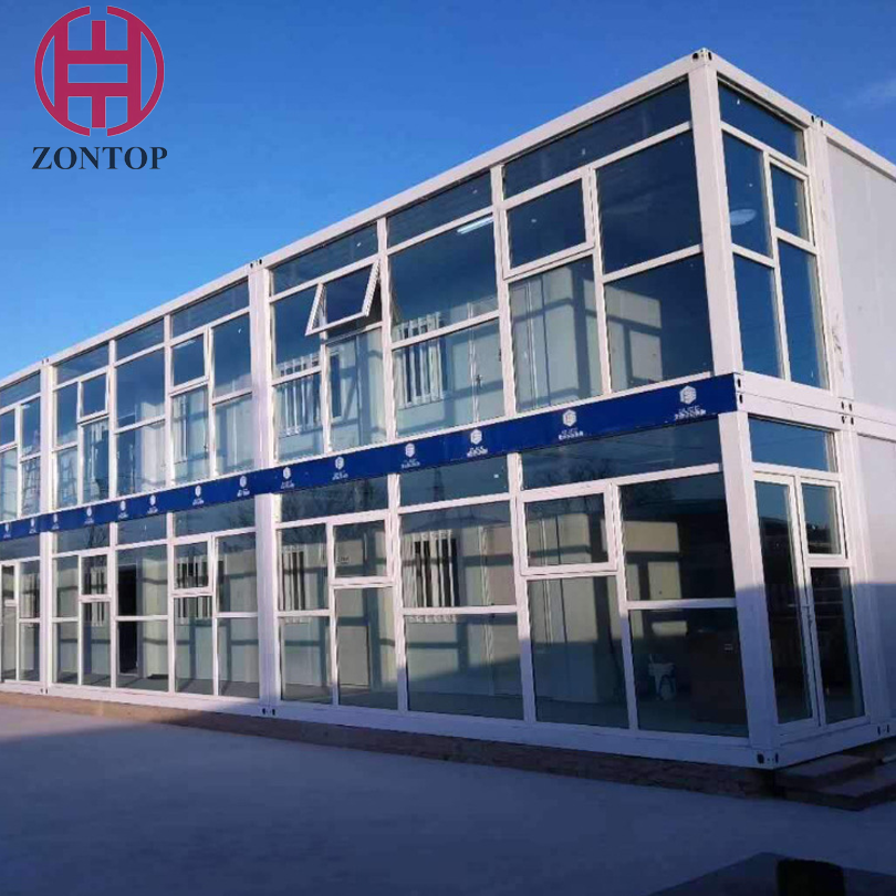 Zontop low cost detachable mobile customized size free style new design prefab 40ft container houses