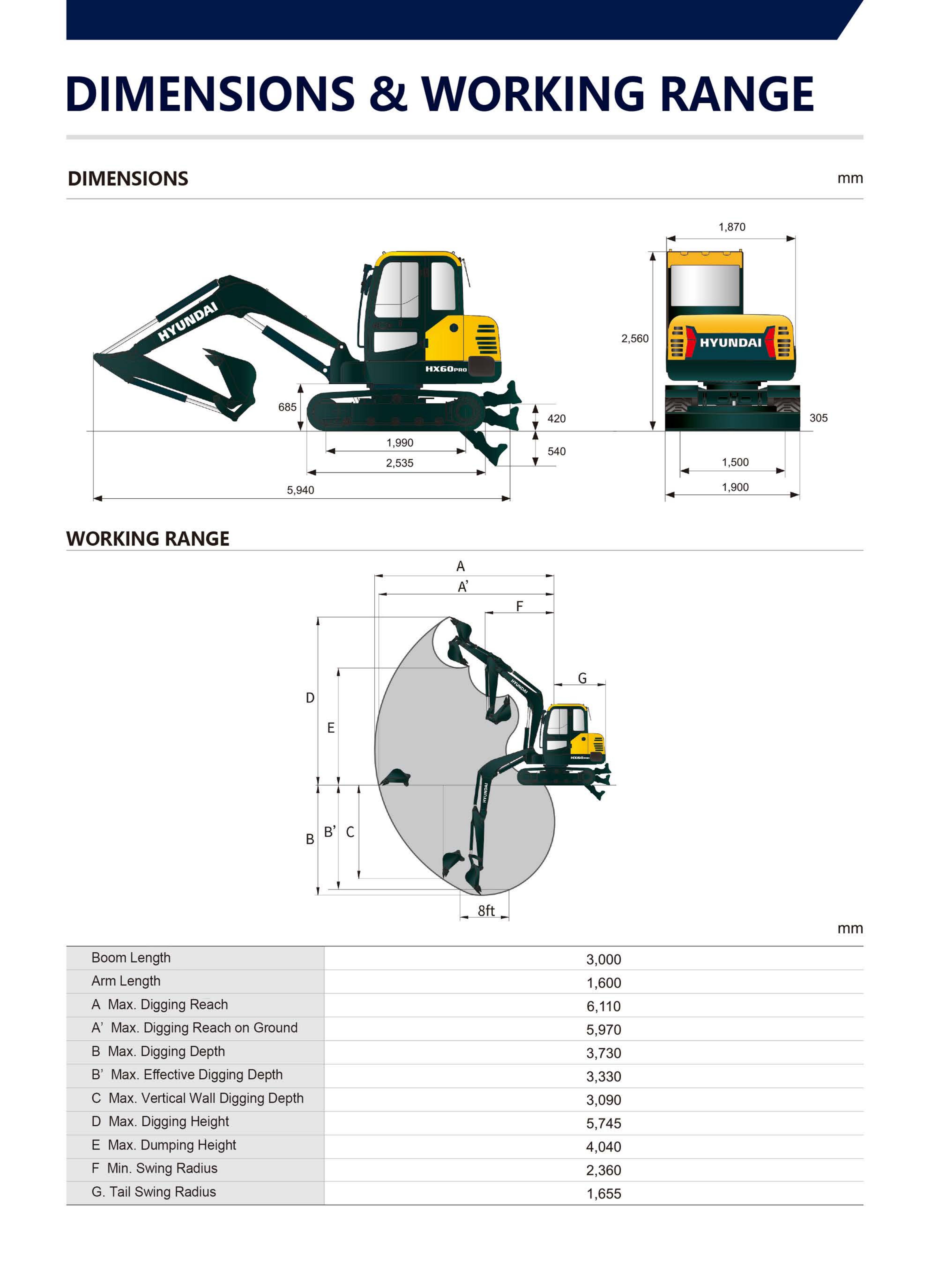 Hyundai Excavator HX60Pro 