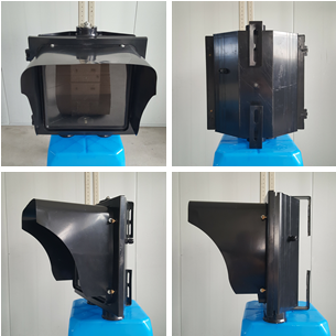 Flip Door Detachable Appearance 300MM Square 1-Aspect Housing Body Road Traffic Light