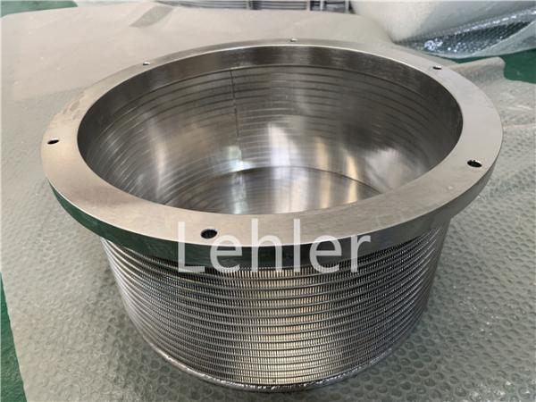 SS316L Basket Mill / Bead Mill Screen 300 Micron Slot Opening For Coating And