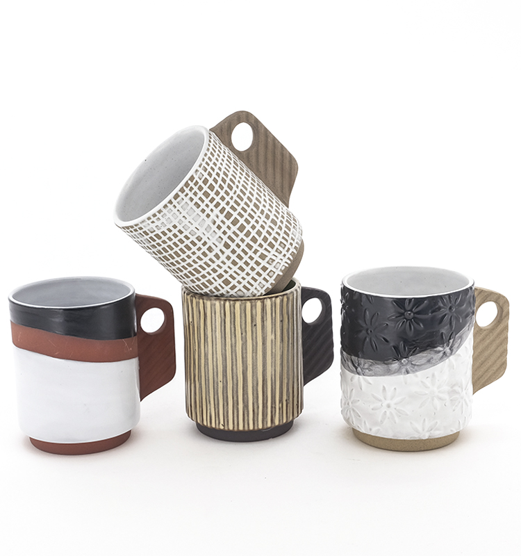 Funny Mug Sets White Ceramic Mug With Cute Handle Garden Coffee Mugs DW-01A184