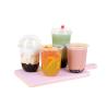 Buy cheap OEM U Shaped Plastic Cups With Lids For Tea Coffee Wine Juice Beverages from wholesalers