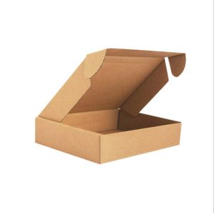 Durable corrugated cardboard boxes in various colors and sizes Brown packaging