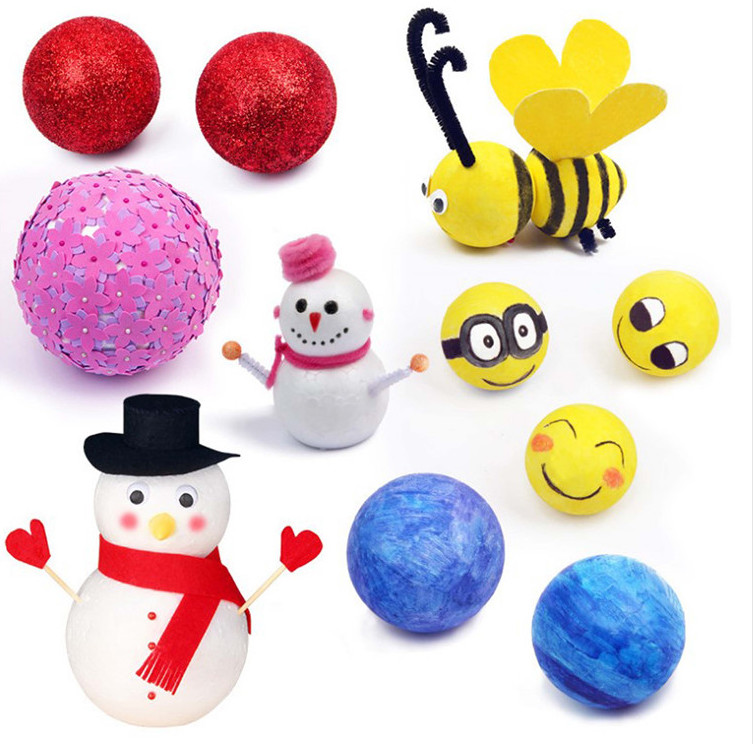 EPS Styrofoam Foam Balls Beads Eggs Stars Cones All Size All Shapes White for Hobbies DIY Material and Christmas Wedding
