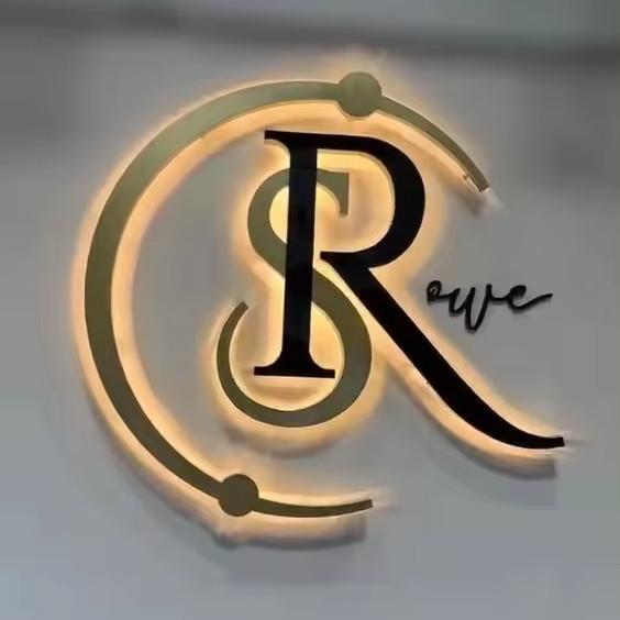 PVC Back lit Logo Acrylic Stainless Steel Lettering Custom Led Outdoor And