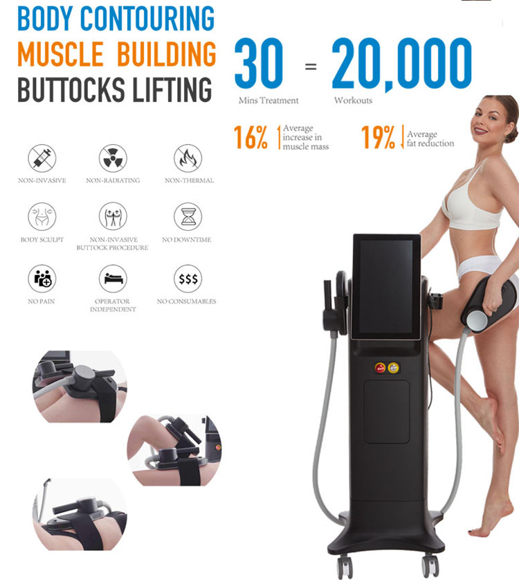 Non Invasive sculpt Machine Fat Burning EMS Machine For Commercial