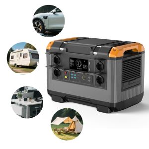  2400W Lifepo4 Portable Solar Power Station Generator With Lithium Ion Battery Solar Panel Manufactures