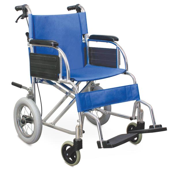 Economic Friendly Affordable Aluminum Manual Wheelchair Solid Castor Pneumatic