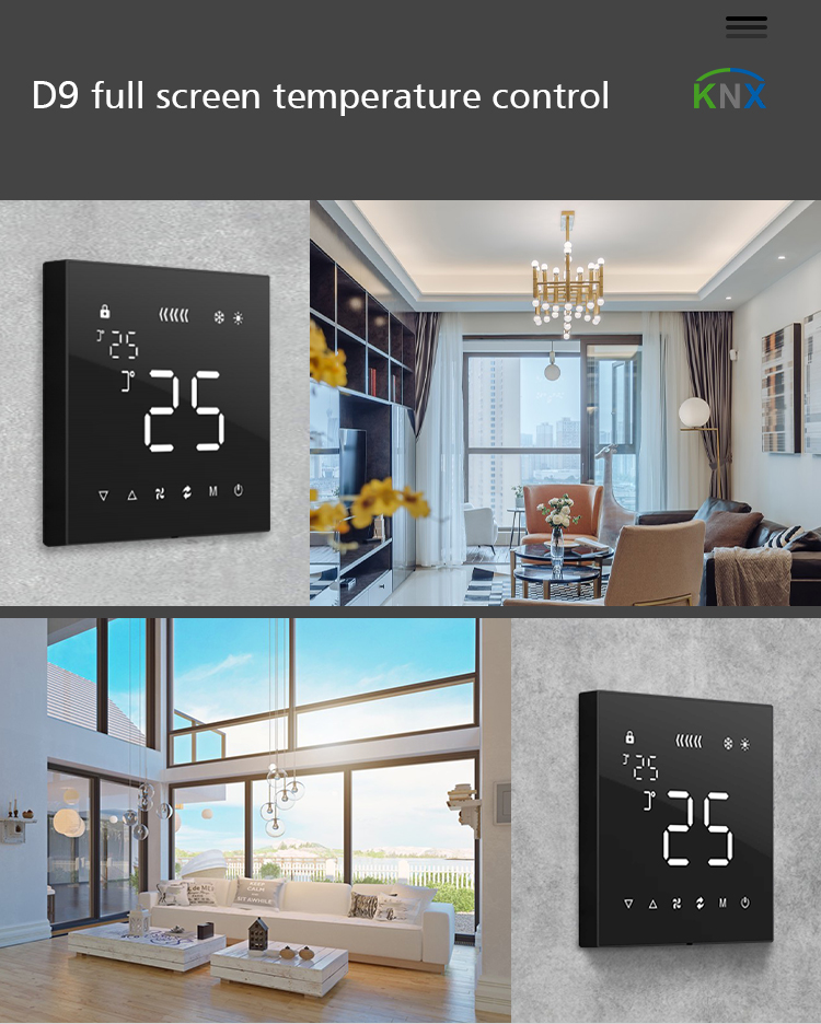 Laffey Touch Screen Thermostat 24V DC with led backgroud light
