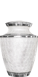 Everlasting Love White Adult Urn For Human Ashes