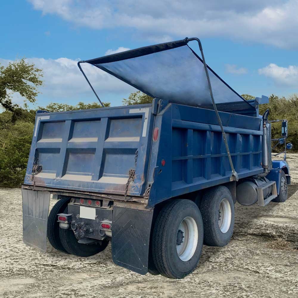 Heavy Duty PVC Mesh Tarpaulin Truck Cover Tear Resistant Weatherproof -20.C-70.C UV Protection