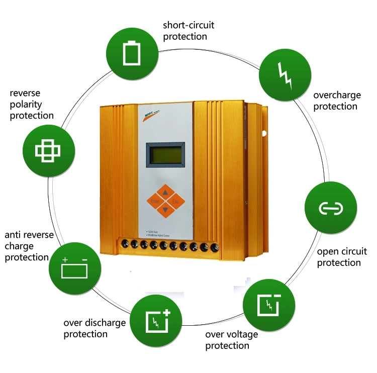 MPPT 12V Wind Solar Hybrid Controller 100W/200W Wind Solar Hybrid System