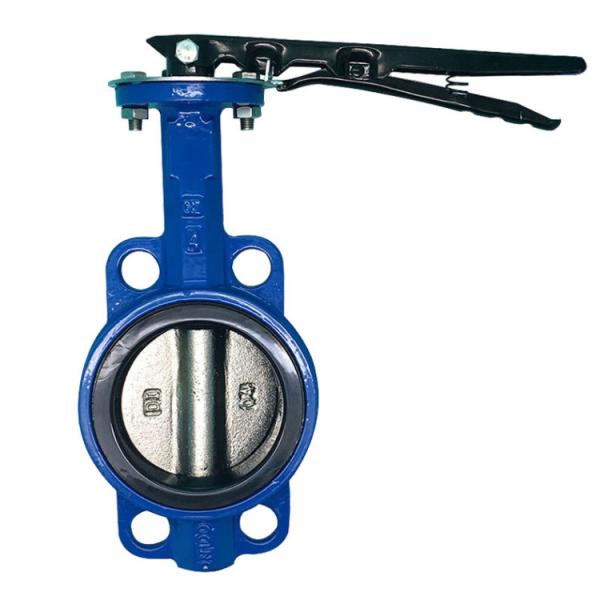 Ductile Iron Manual Handle Butterfly Valve PN10/16 Wafer Soft Seal Stainless