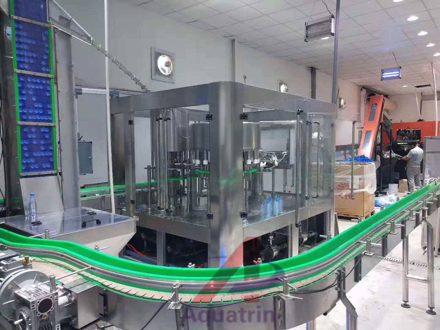 Automatic Rotary 3 In 1 PET Plastic Bottled Water Filling Machine For Purified Pure Mineral Spring Drinking Water