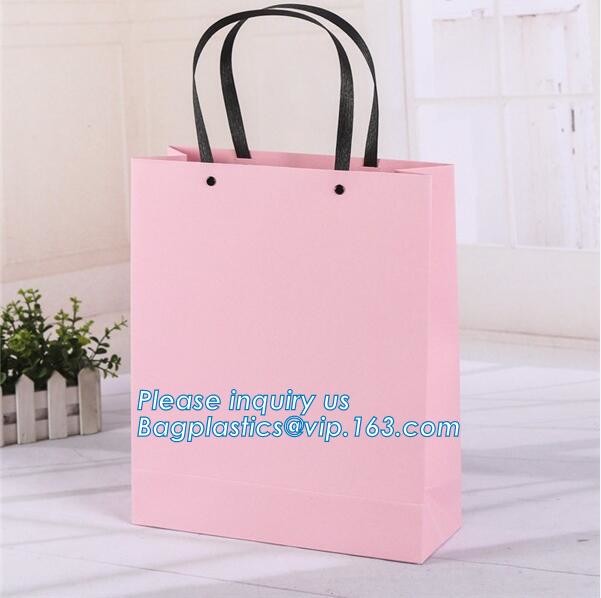 Luxury paper bags with handles Different Sizes,250gsm art paper shopping carrier bag custom printing with handle rope