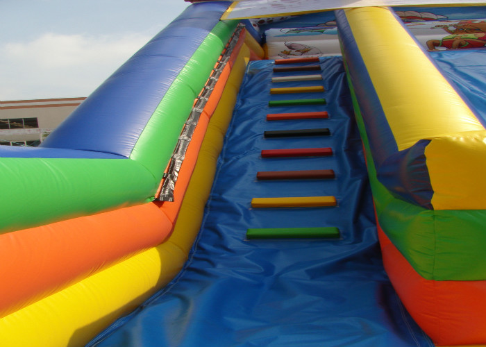 Kids Bouncy Castle With Slide 8 X 4 X 4.5m , Customized Bouncy Castle Water Slide