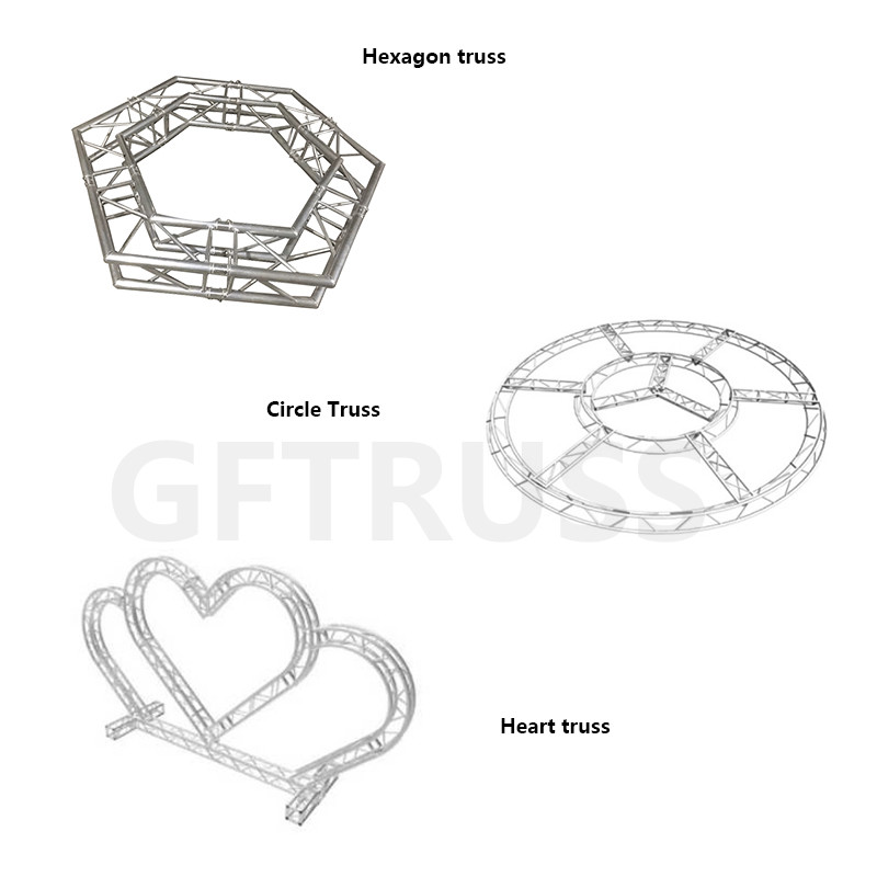 Pentagram Aluminium Lighting Truss For Outside Lighting Show Special Shaped