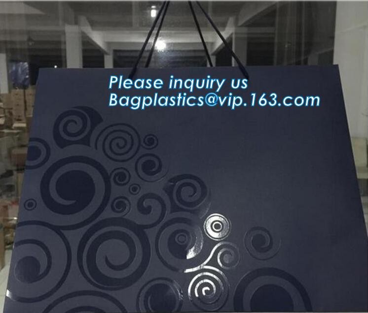 Flower carrier bag with different color customized pot plants kraft paper bag with handle,stamping logo fancy paper flow