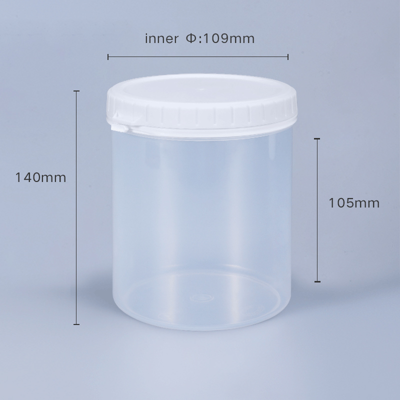 Clear White Butter Storage Small Plastic Jars Canning For Food Powder 30ml-1000ml
