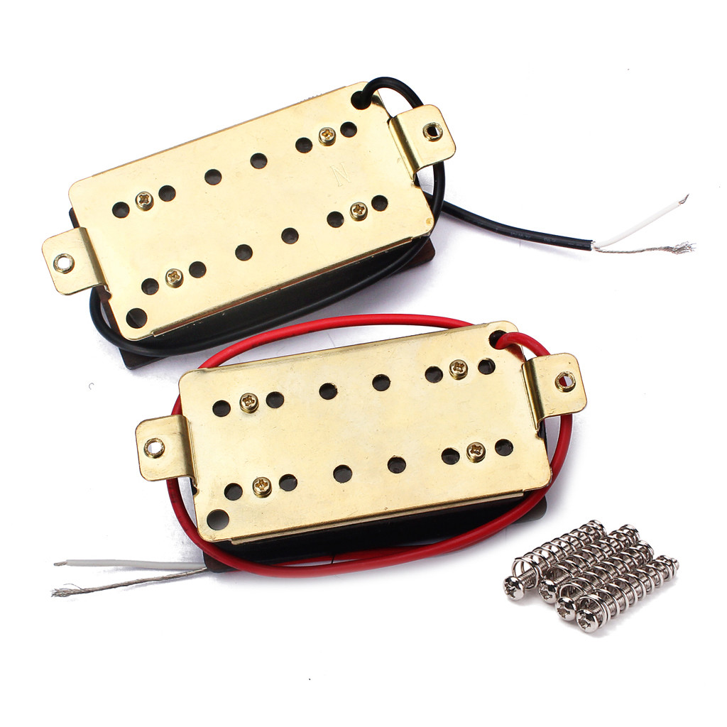 Electric Guitar Humbucker Pickup Rosewood Double Coil Pickups 50mm/Neck,52mm/Bridge