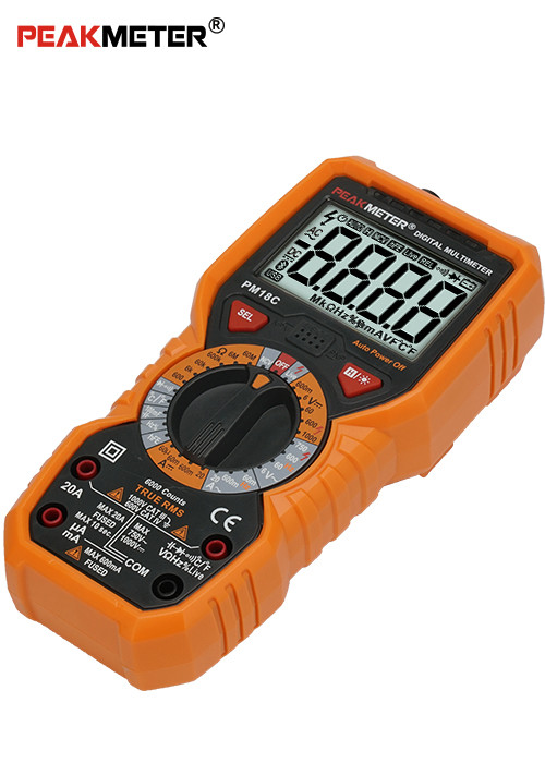 True RMS DCA TRMS AC750V 20A Auto Digital Multimeter, Live Line Test Meter