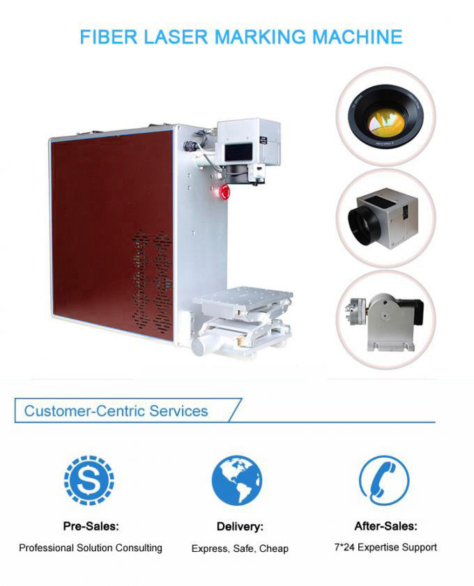 20w Portable Laser Marking Machine 0.01mm Working Accuracy For LED Lights 0