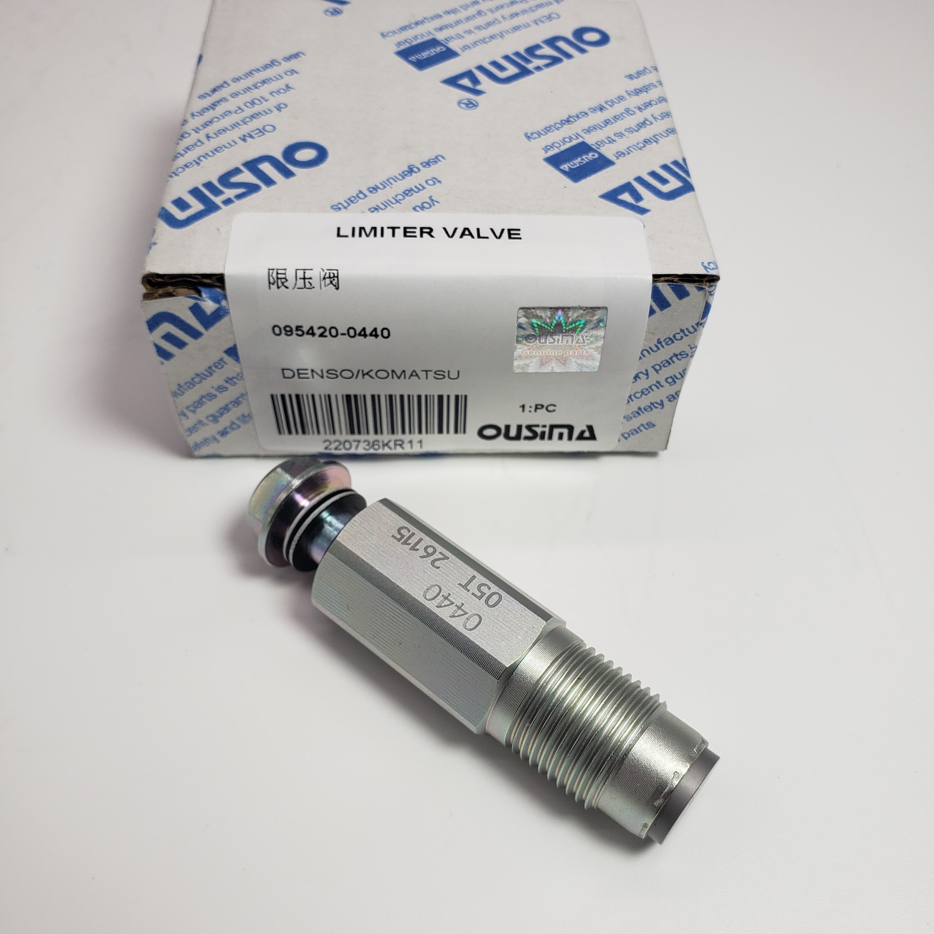 Engine Part Common Rail Pressure Relief Valve 095420-0440 For Komatsu Denso