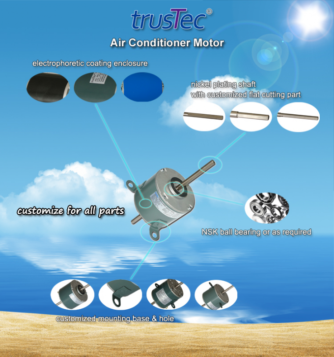 trusTec AC Motor -  220-240V 50Hz 90W Air Conditioner Fan Motor
