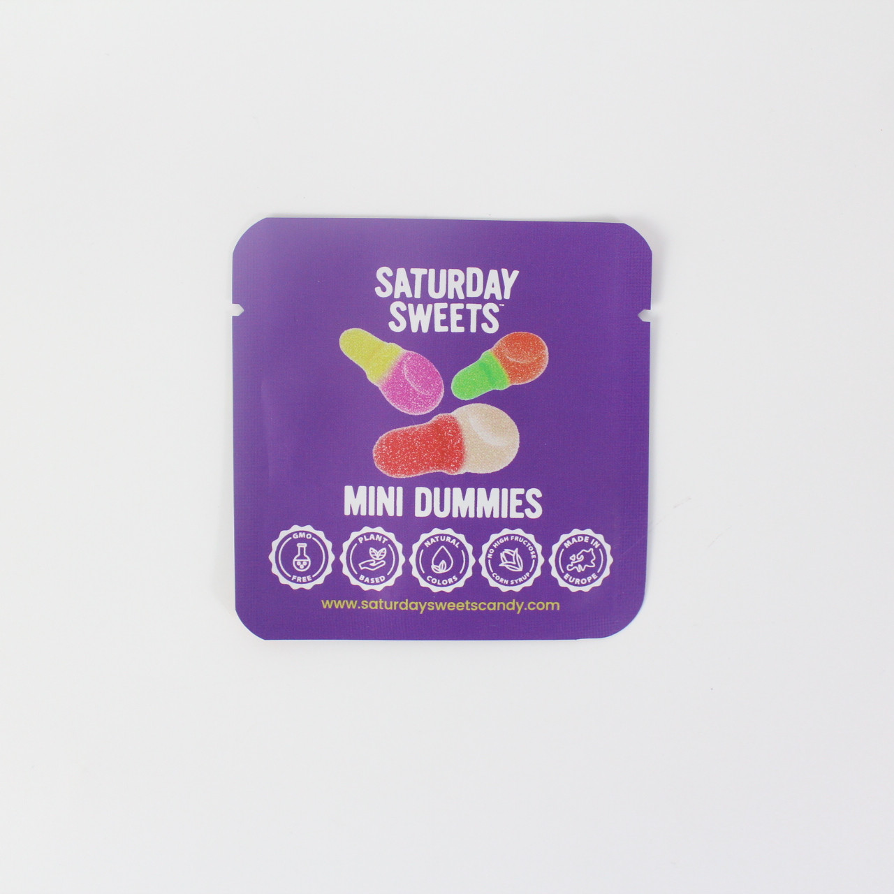 Digital Print Heat Seal Snack Packaging Bags For Candy 3 Side Seal