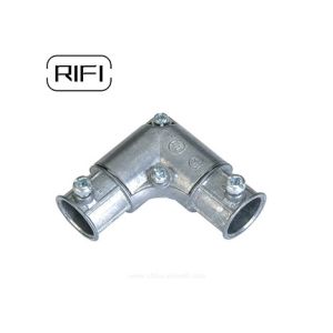  1/2&quot; TO 1&quot; Zinc Die Cast EMT To EMT Capped Corner Coupling for emt conduit Manufactures