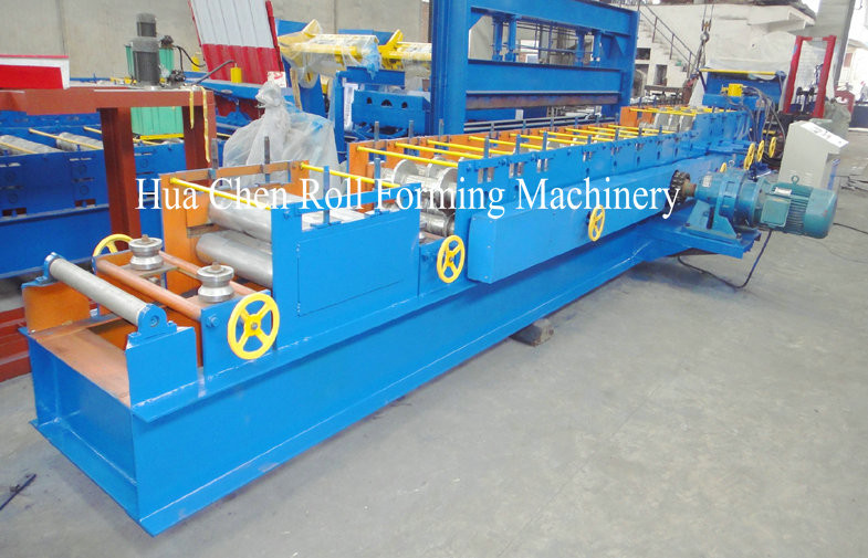 High Speed Automatic C Purlin Roll Forming Machine , 13 Row Purlin Making Machine